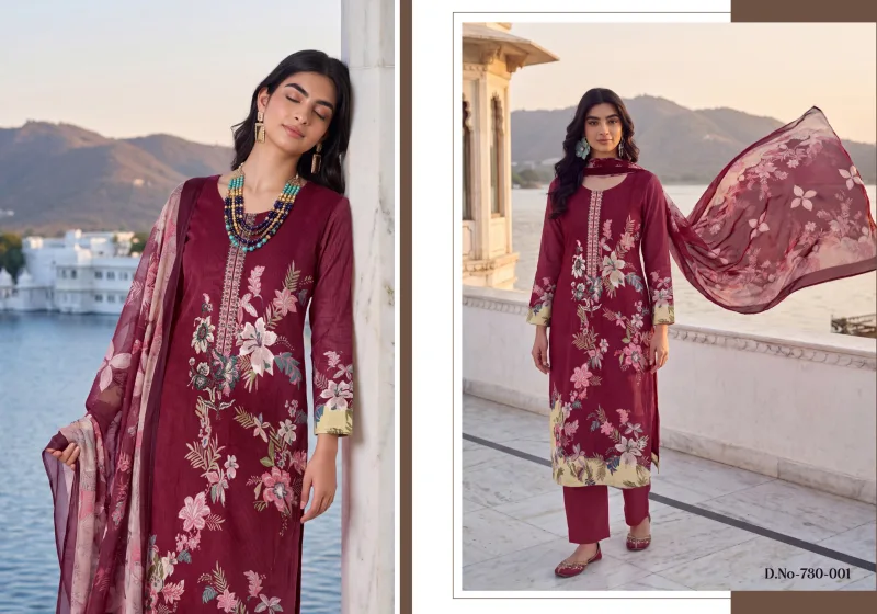 Faiza By Zulfat Jam Cotton Printed Embroidery Dress Material 